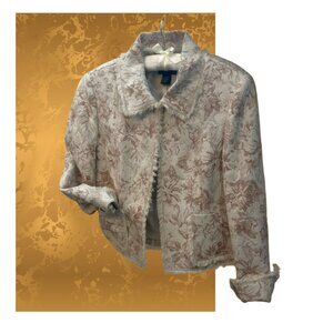 Doncaster Tailored Floral Tapestry Blazer, SZ 12: A Statement Piece!